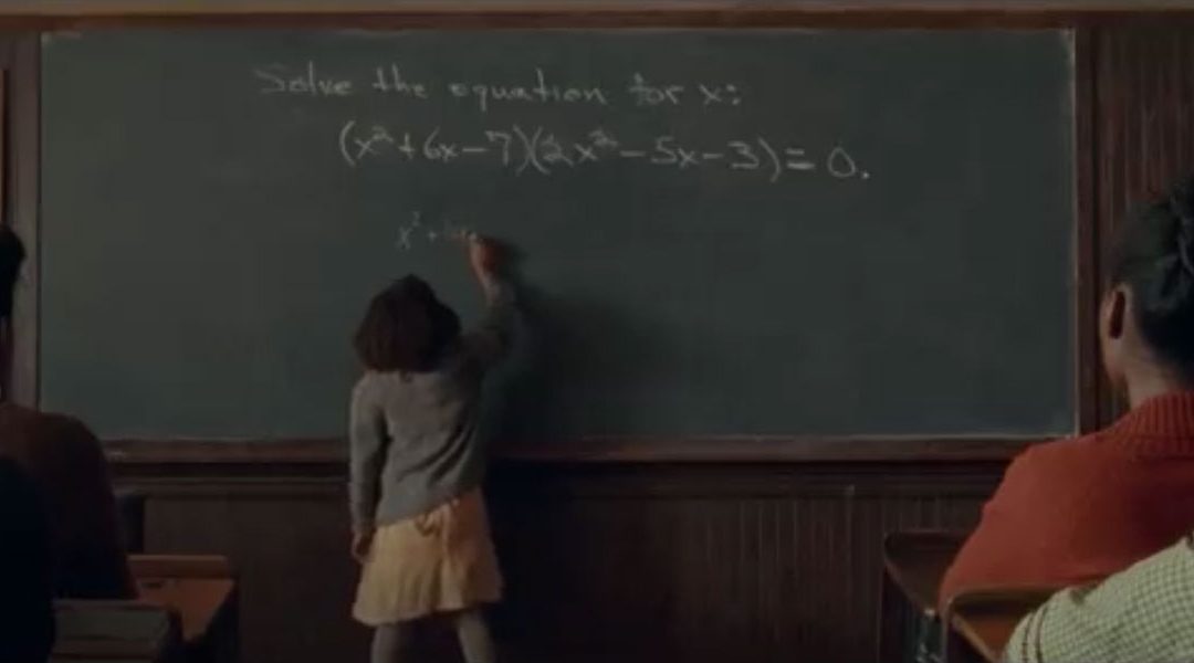 girl at chalkboard