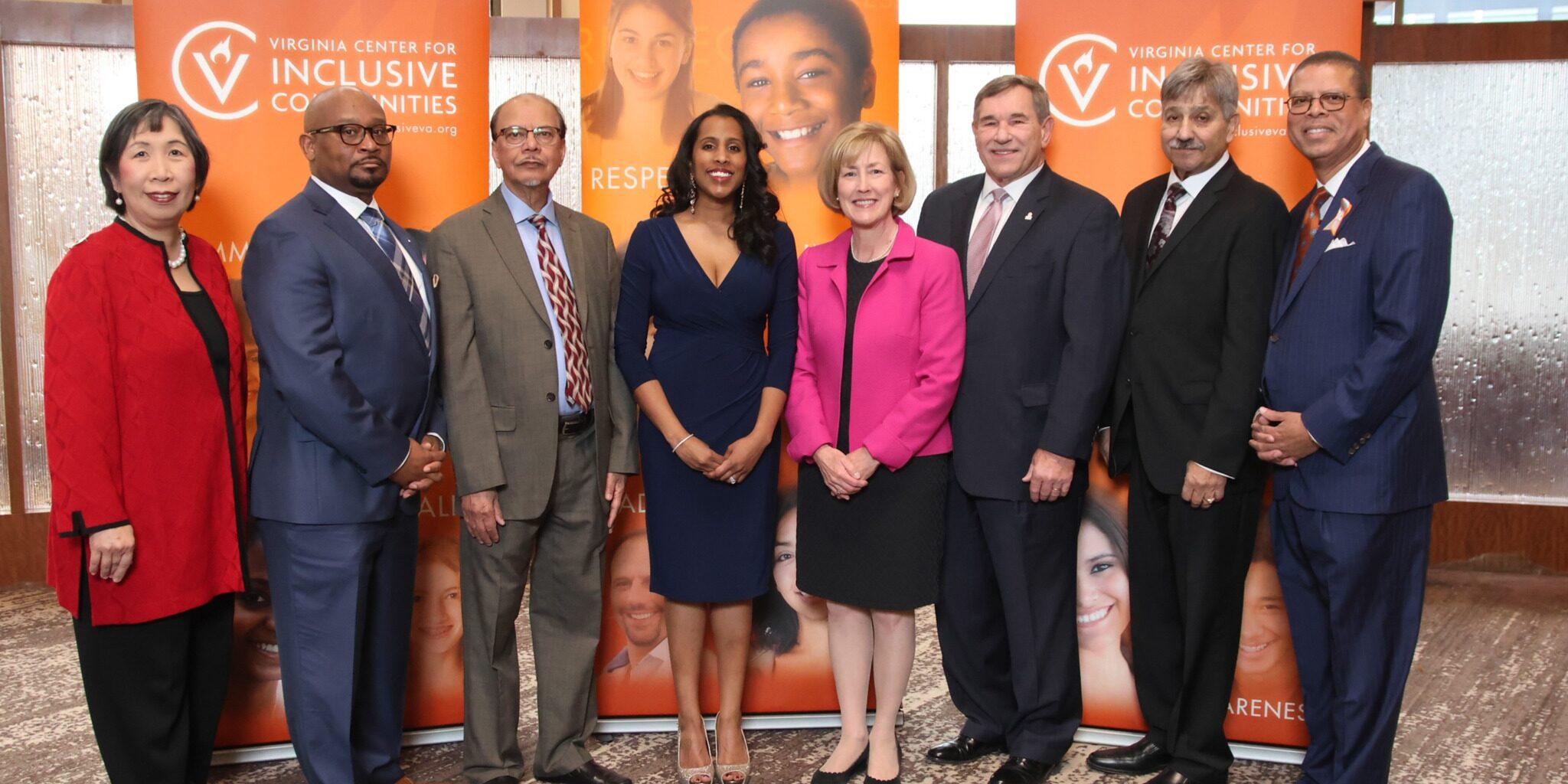 2024 Honorees with Nhu Yeargin (Peninsula Chapter Chair) and Jeffery Smith (Dinner Chair)