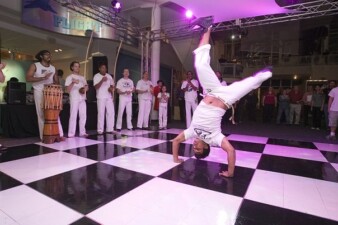 Music and dance group performing at VASC